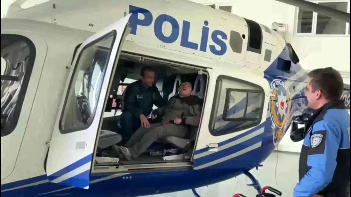 Son dakika haber! Polis helikopterine binen engelli vatandaş, hayalini gerçekleşti