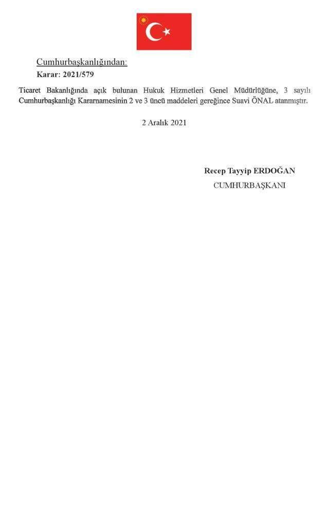 Ticaret Bakanlığı'nda 3 yeni atama kararı