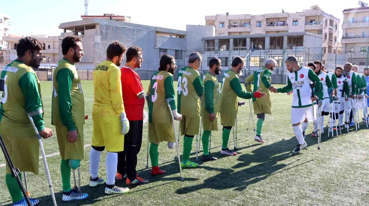 Afrin\'de ampute futbol maçı düzenlendi