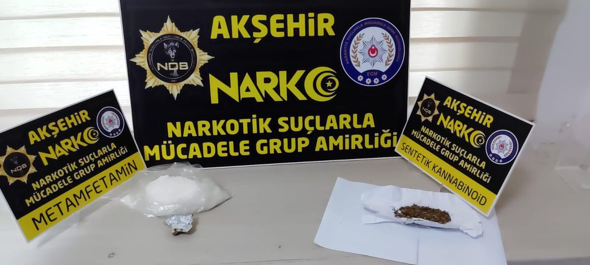 Son dakika haberi... Akşehir\'deki uyuşturucu operasyonunda 2 kişi gözaltına alındı