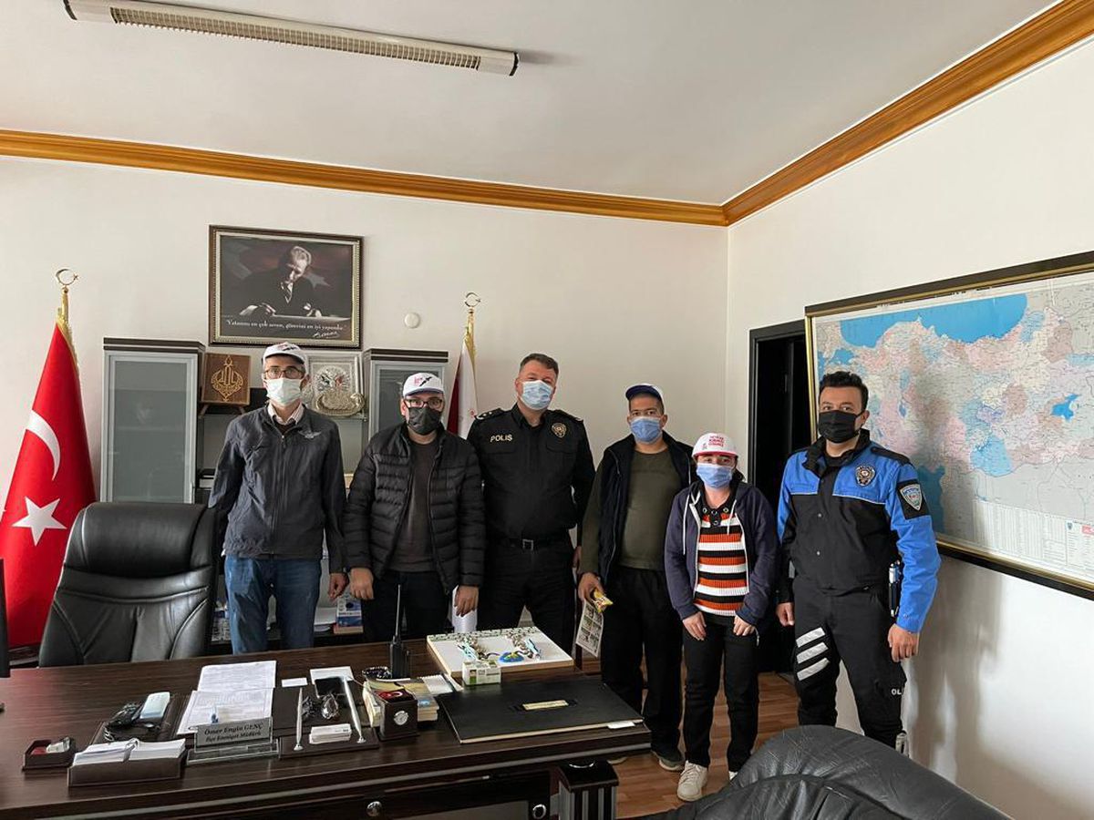 Son dakika... Anamur\'da engellilerden İlçe Emniyet Müdürü Genç\'e ziyaret