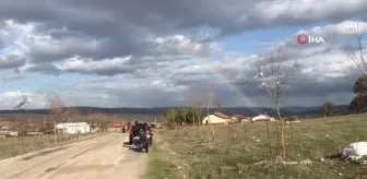 Çanakkale'de gökkuşağı manzarası