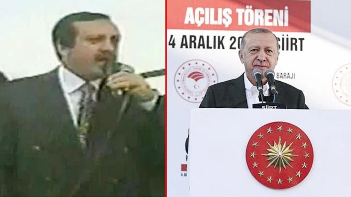 Cumhurbaşkanı Erdoğan Siirt\'te hapse girmesine neden olan şiiri okudu