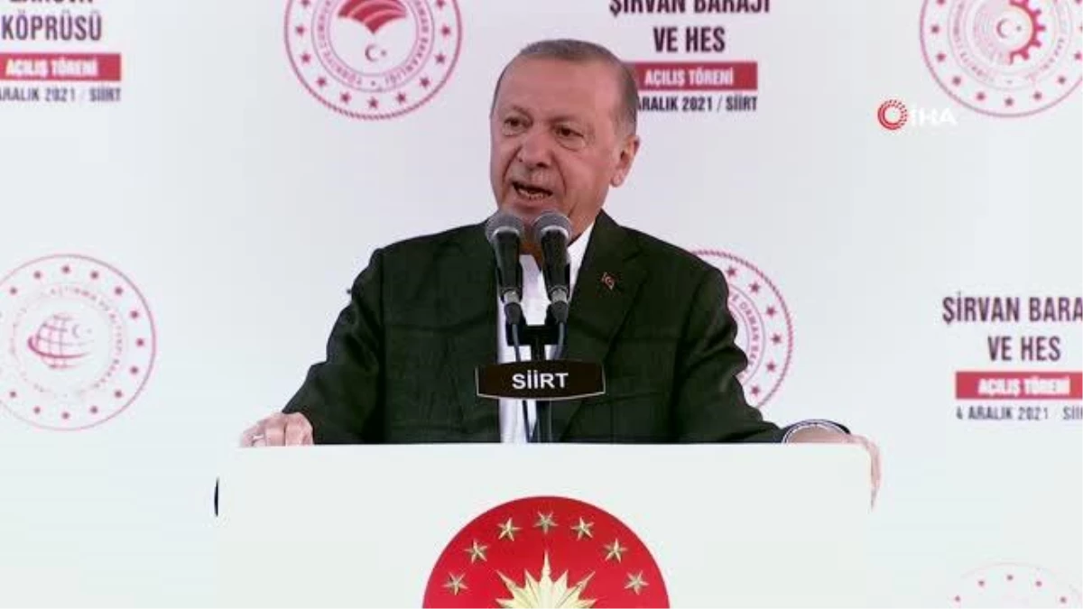 Cumhurbaşkanı Erdoğan Siirt\'te 2 milyar 500 milyonluk yatırımın toplu açılışı yaptı