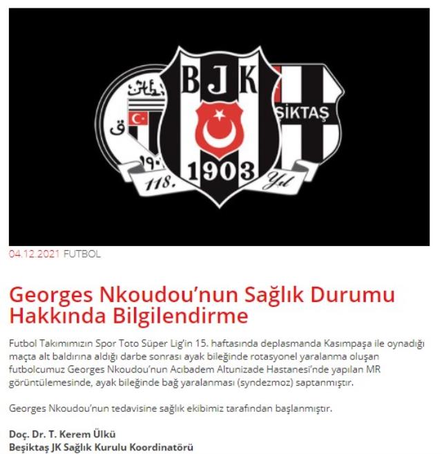 Gözyaşına boğulmuştu, korkulan oldu! N'Koudou, uzun süre Beşiktaş formasına hasret kalacak