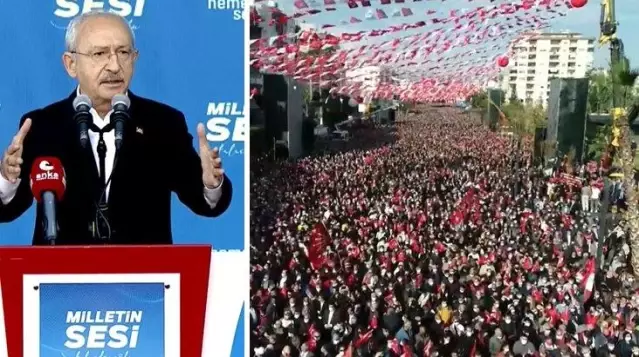 Erken seçim isteyen Kılıçdaroğlu'ndan Mersin'de gövde gösterisi! Alan tıka basa doldu! Erken seçim isteyen Kılıçdaroğlu'ndan Mersin'de gövde gösterisi! Alan tıka basa doldu!