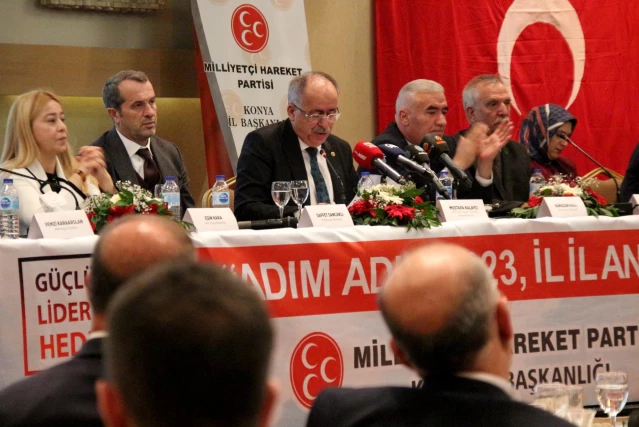 MHP Genel Başkan Yardımcısı Kalaycı, Konya'da Adım Adım 2023 programında konuştu