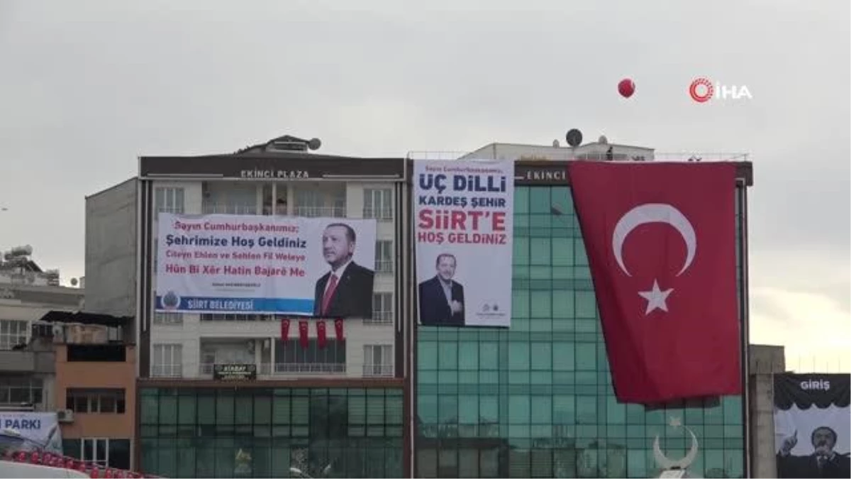Siirt Cumhurbaşkanı Erdoğan\'ı karşılamaya hazır