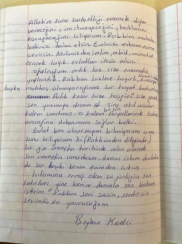 Trafik kazasında hayatını kaybeden SİHA takım lideri Tarık Kesekci'nin annesinin duygulandıran günlüğü