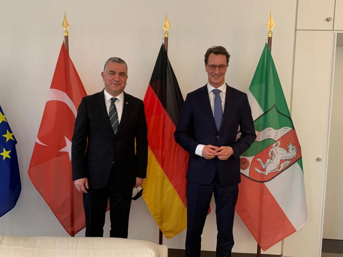 Son Dakika | Türkiye\'nin Berlin Büyükelçisi Şen, KRV Eyaleti Başbakanı Wüst ile görüştü
