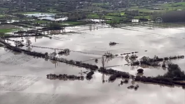 Etkili yağış nedeniyle tarım arazileri su altında kaldı