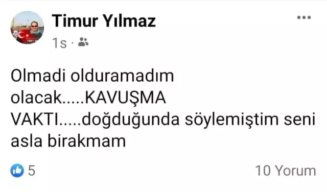 Oğlunun intiharının ardından 'Kavuşma vakti' deyip kayıplara karıştı