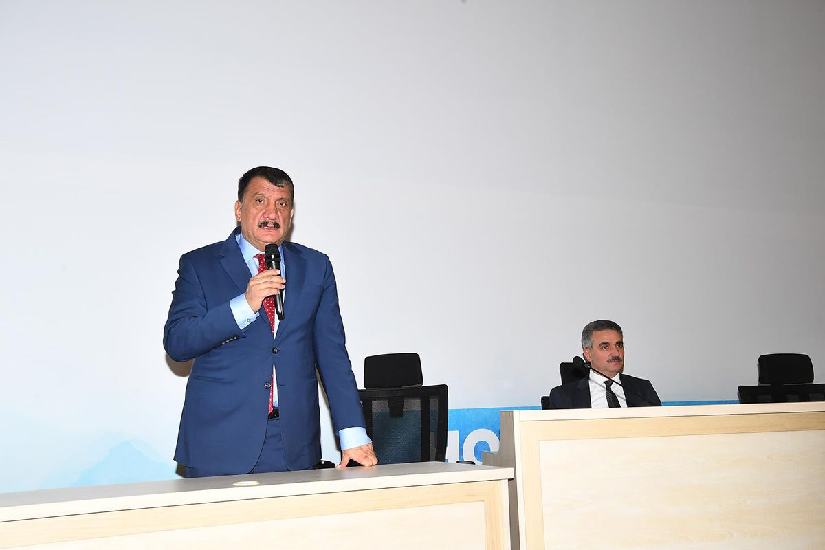 Vali Baruş ve Büyükşehir Belediye Başkanı Gürkan'dan MASKİ'ye ziyaret