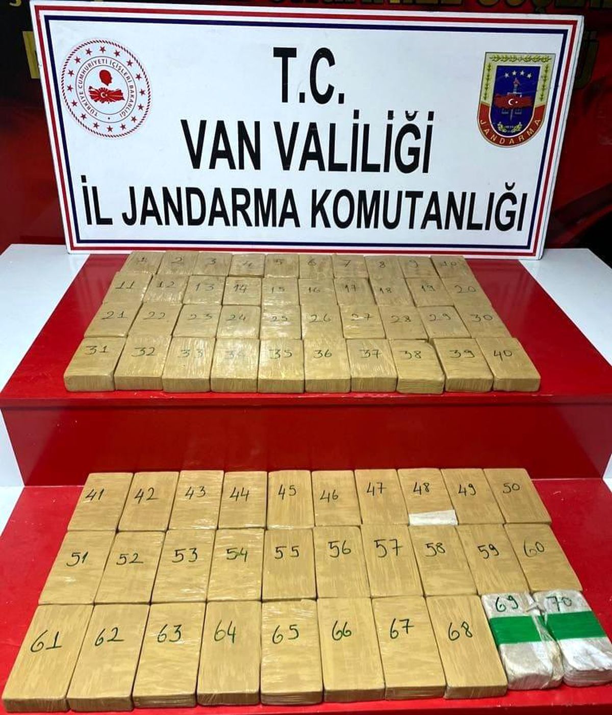 Van\'da 35 kilo 824 gram eroin ele geçirildi