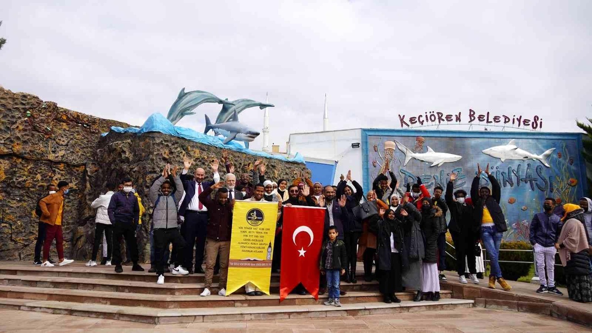 Afrika\'dan geldiler, Deniz Dünyası\'nı gezdiler