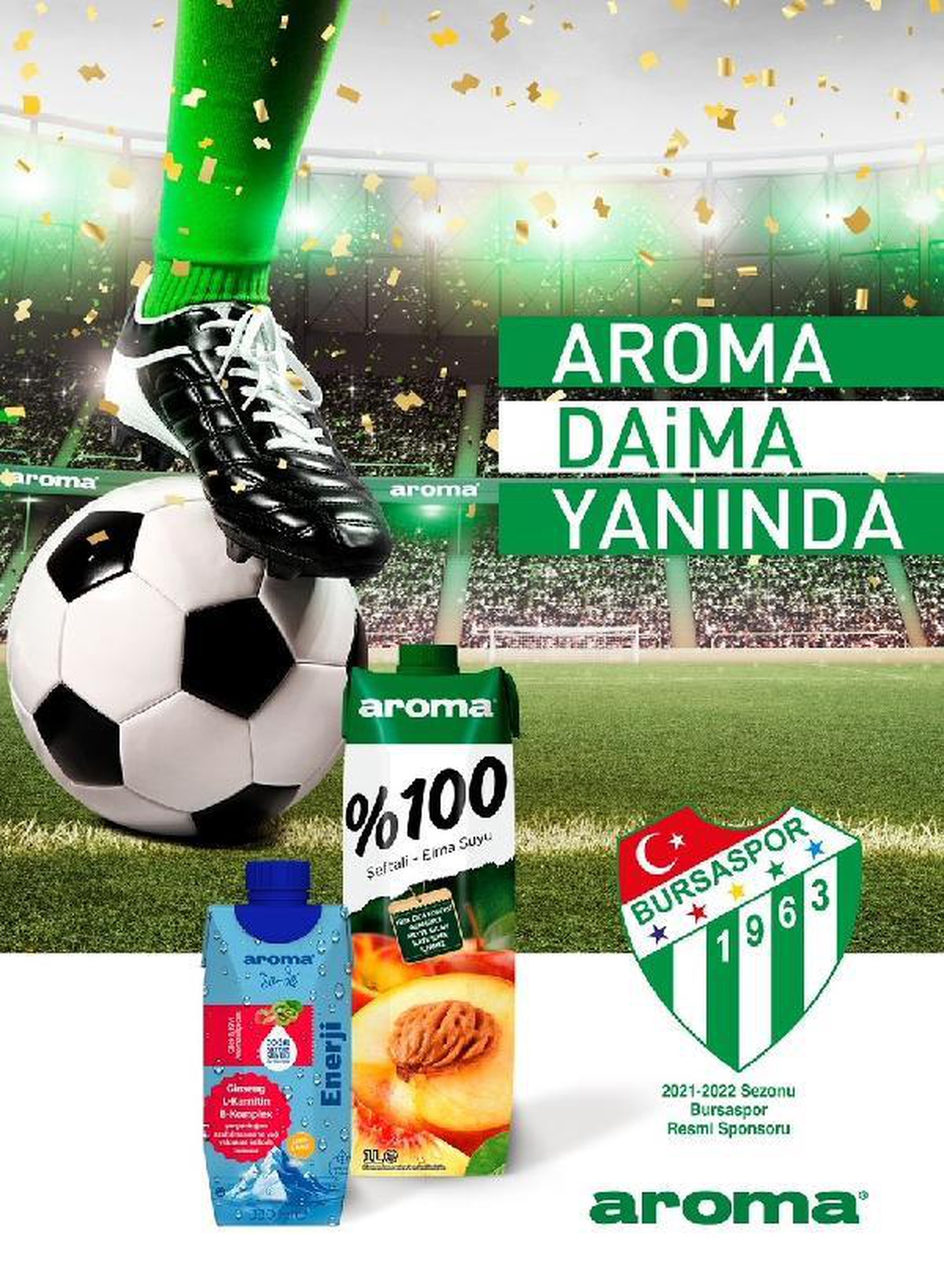 Aroma, yeni sezonda da Bursaspor\'a desteğini sürdürecek