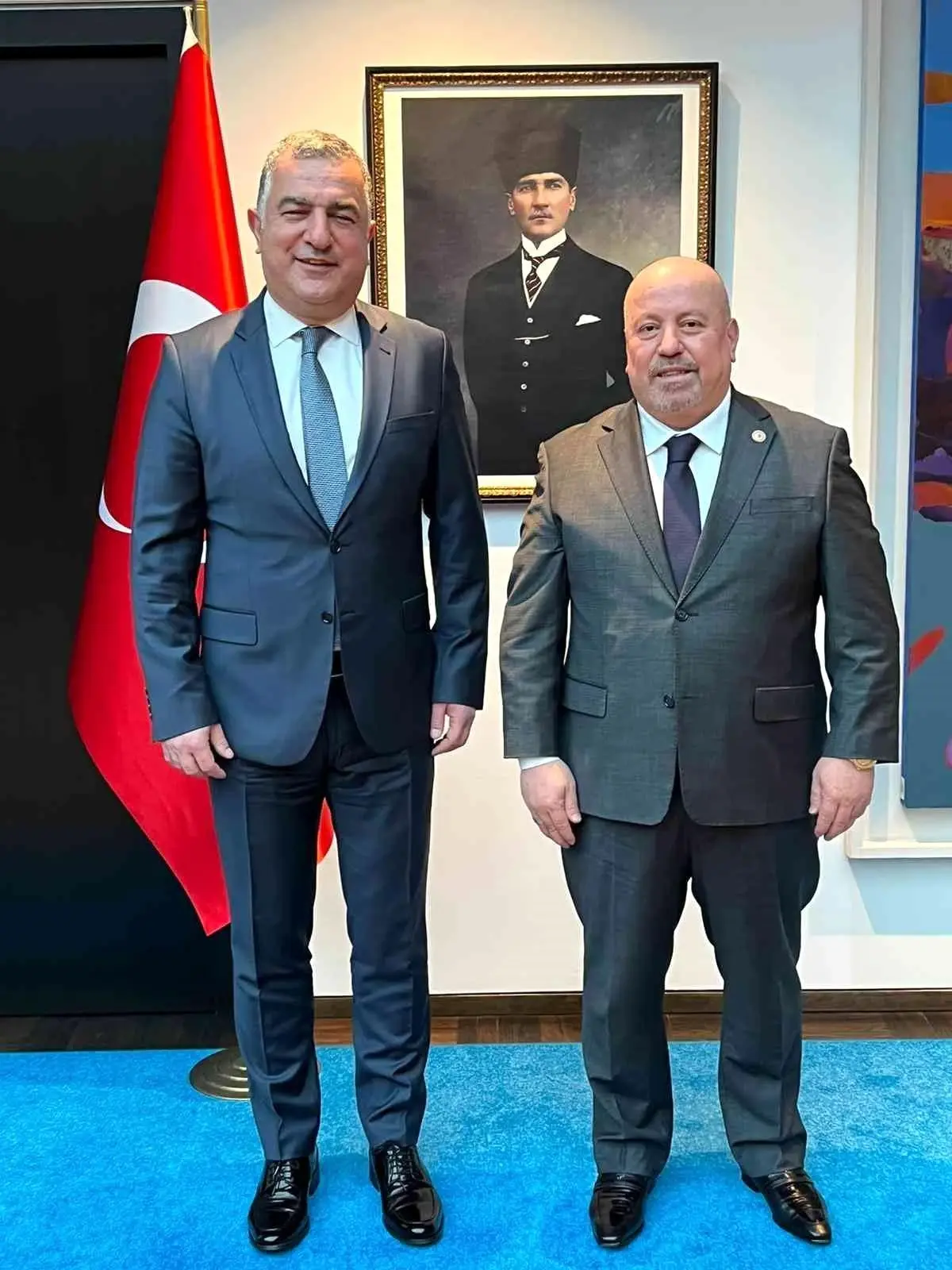 ATGB Genel Merkez yöneticilerinden Berlin Büyükelçisi Şen'e ziyaret