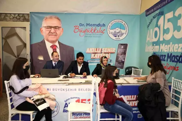 Büyükşehir ALO 153 ve Beyaz Masa 4. Kayseri Kitap Fuarı'nda