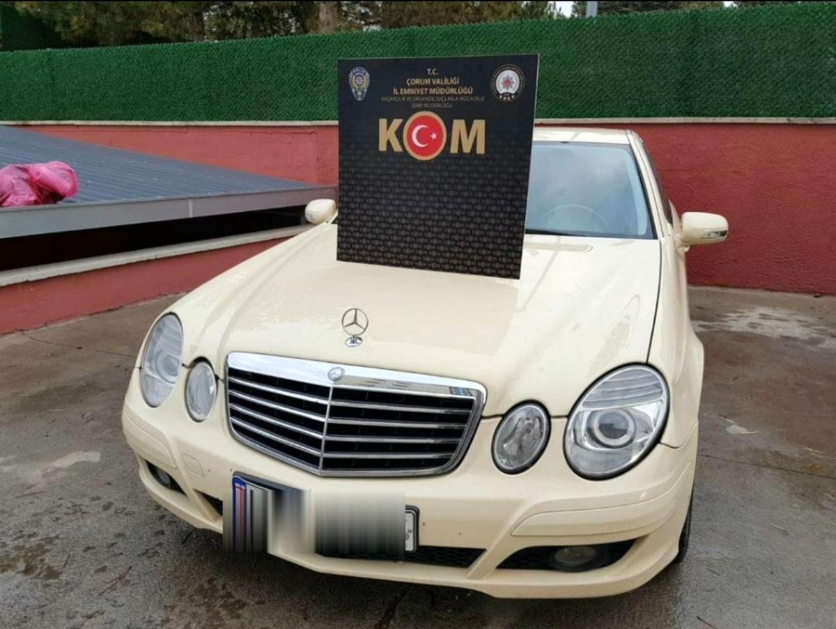 Çorum\'da gümrük kaçağı araç yakalandı