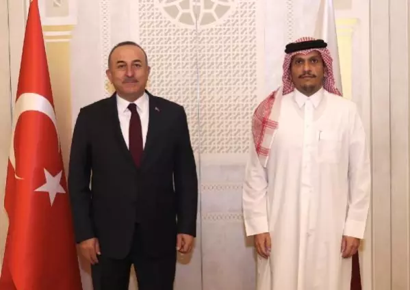 Dışişleri Bakanı Çavuşoğlu, Katarlı mevkidaşı Şeyh Al Sani ile görüştü