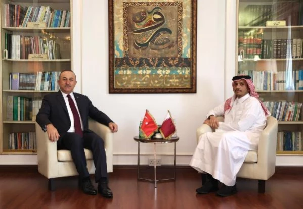 Dışişleri Bakanı Çavuşoğlu, Katarlı mevkidaşı Şeyh Al Sani ile görüştü