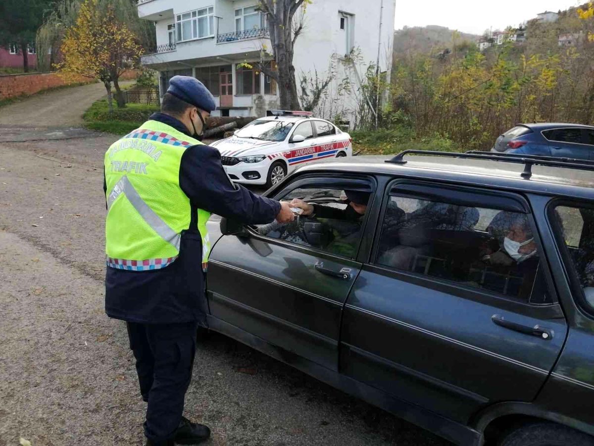 Jandarma ekipleri bir haftada 46 bin araç denetledi