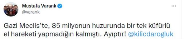 Kemal Kılıçdaroğlu'nun Meclis'te yaptığı el hareketi büyük tepki çekti