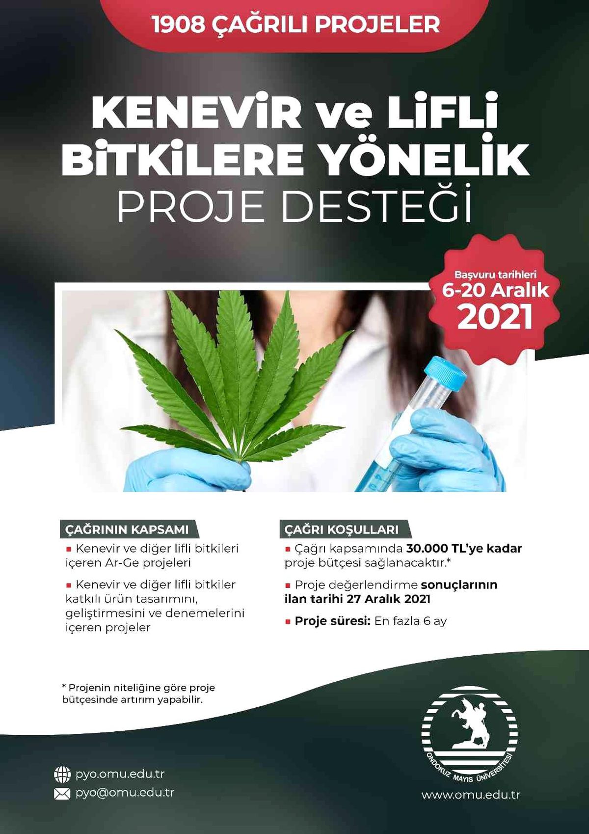 Kenevir için proje çağrısı