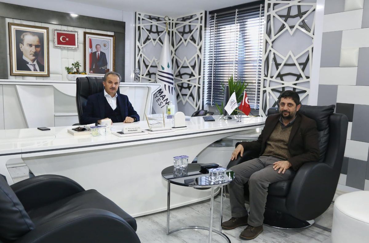 Başkan Aslan\'dan Belediye Başkanı Kılınç\'a ziyaret