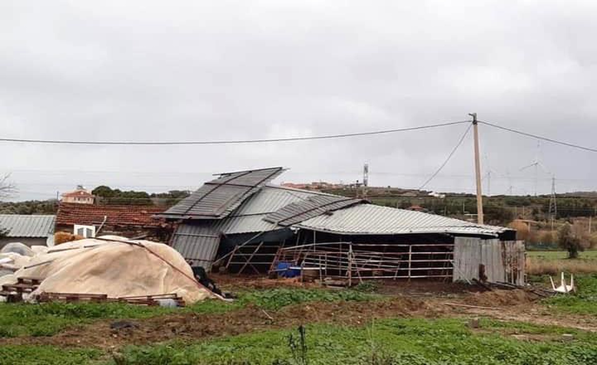 Çeşme\'de hortum paniği: Evlerin çatılarında hasar oluştu