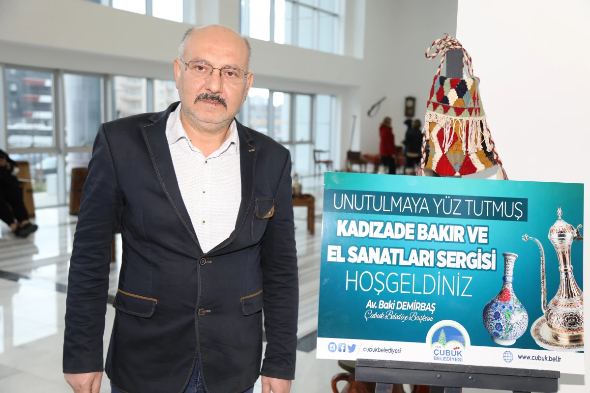 Çubuk\'ta "Kadızade Bakır ve El Sanatları Sergisi" açıldı