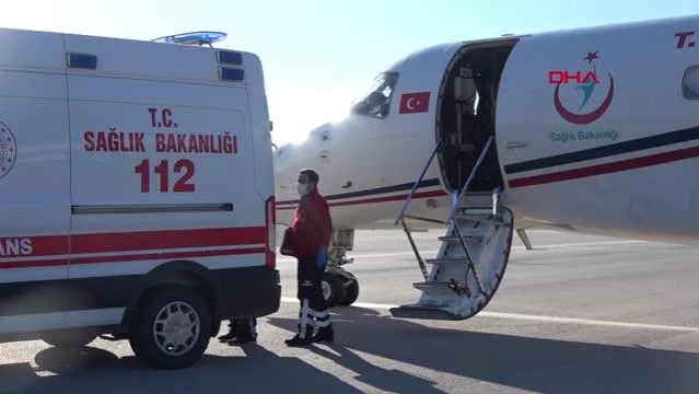 Son dakika haberleri! Ambulans uçak, kalp yetmezliği olan 1 haftalık bebek için havalandı