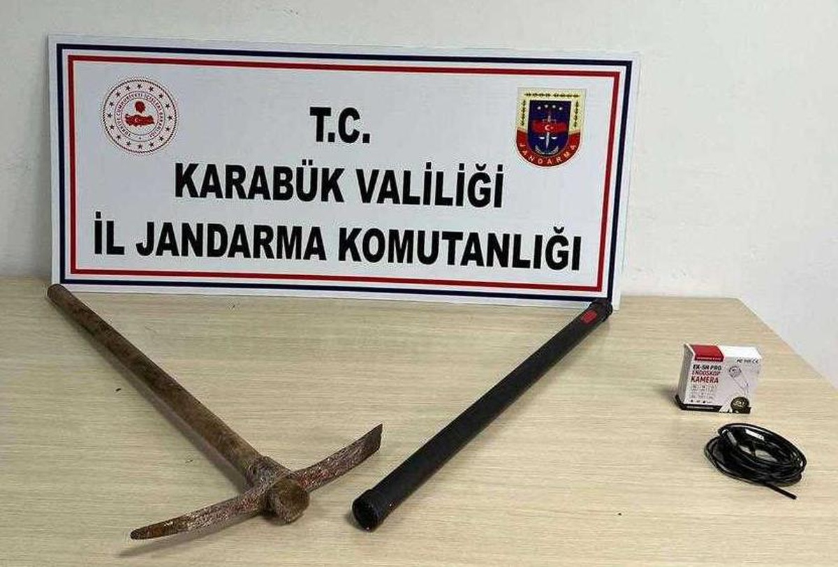 Karabük\'te izinsiz kazı yapan 4 kişi suçüstü yakalandı