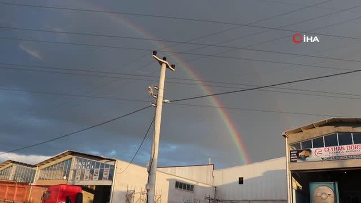 Kocaeli'de gökkuşağı sürprizi