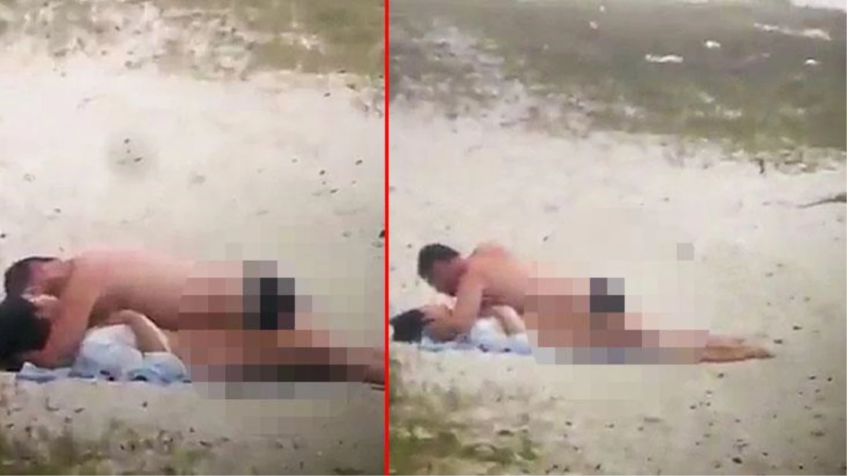 Plajda cinsel ilişkiye giren çift gözaltına alındı