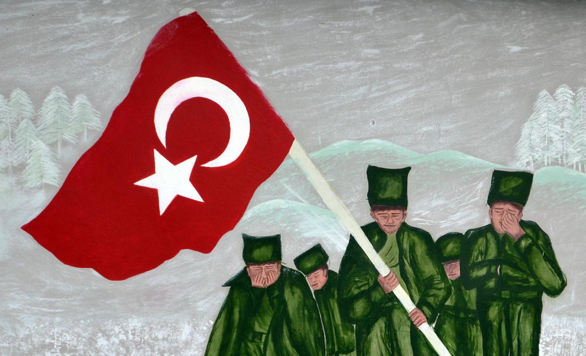 Son dakika haberleri: Sarıkamış Harekatı şehitleri okul duvarına resmedildi