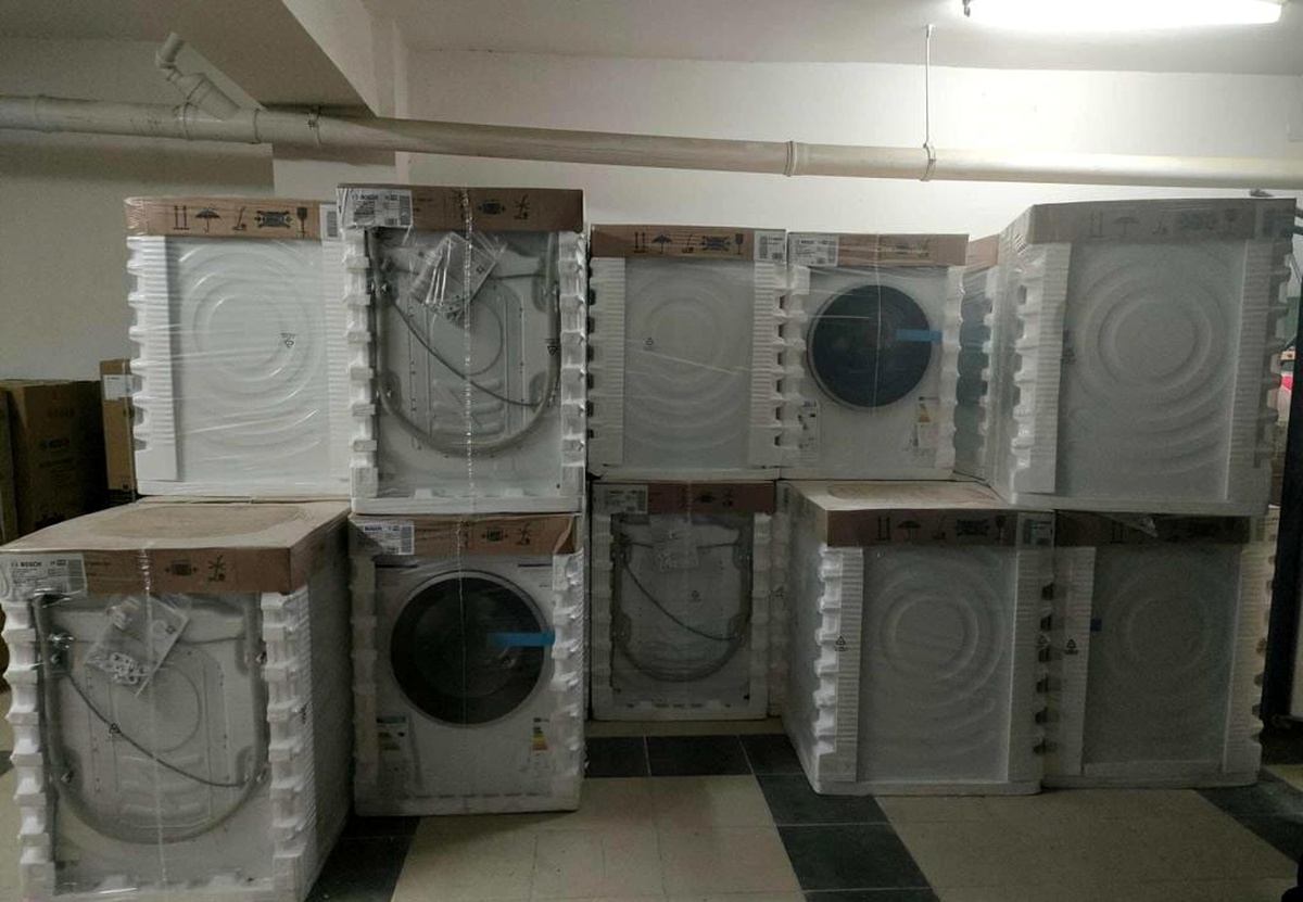 Çamaşır makinası hırsızları yakalandı