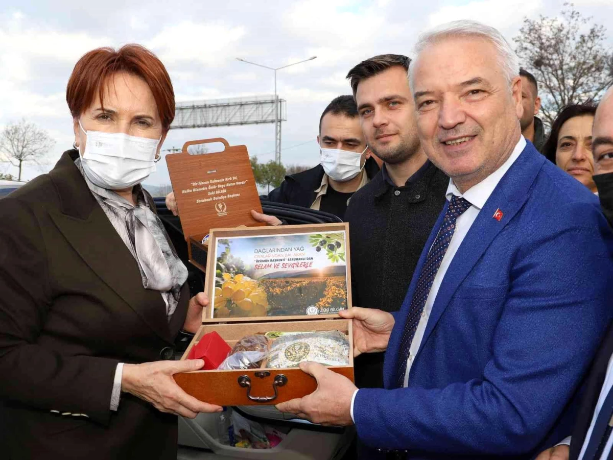 İYİ Parti Genel Başkanı Meral Akşener Saruhanlı\'da karşılandı