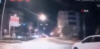 Trafikteki kaosu anları araç kameralarına böyle yansıdı