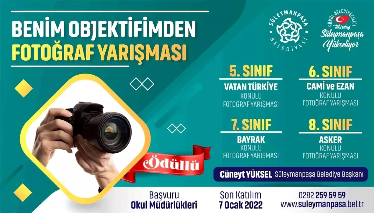 "Benim Gözümden Resim" ve "Benim Objektifimden Fotoğraf" yarışmaları için başvurular başladı