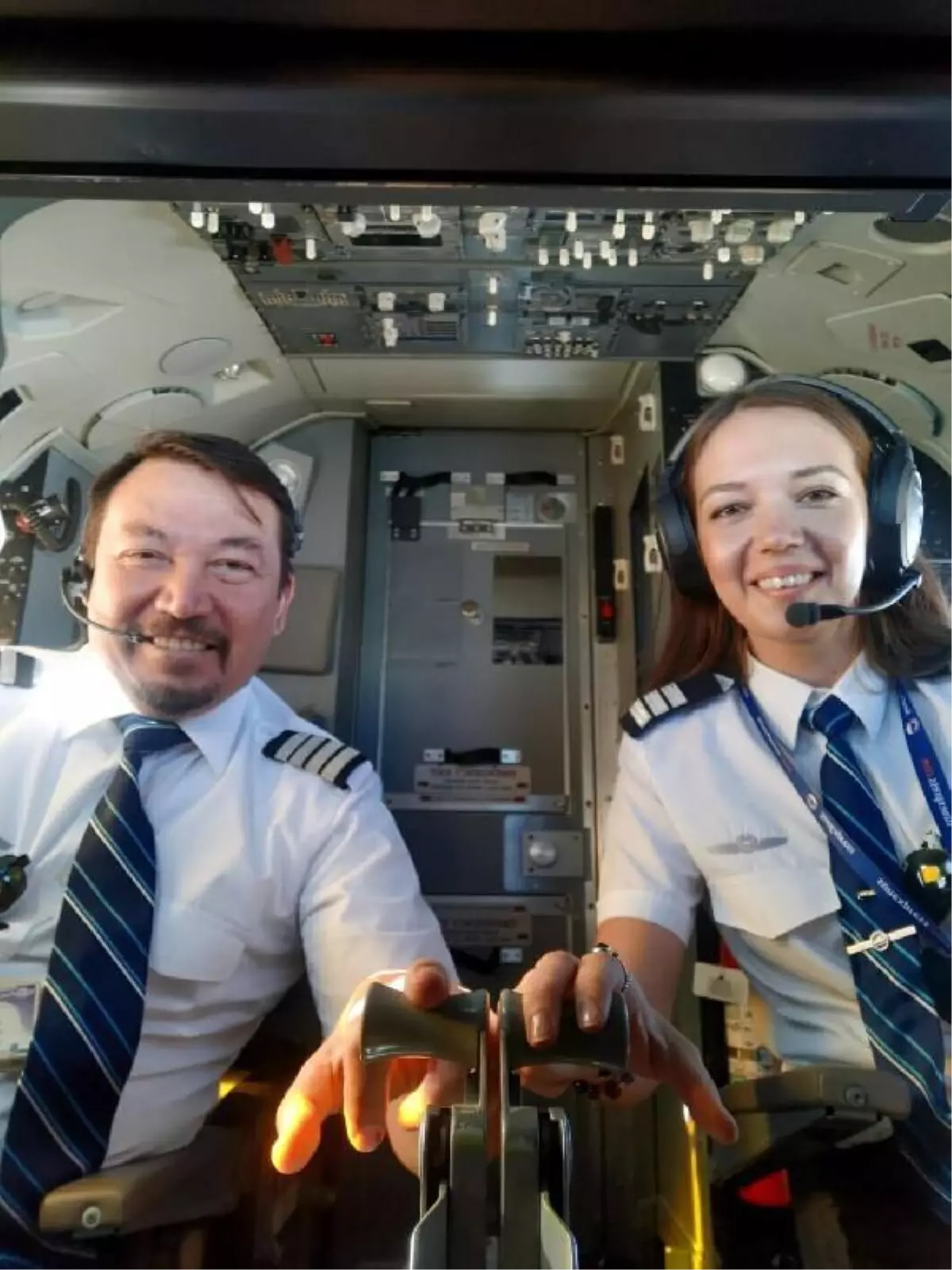 Childhood dream come true: She flew in the same cockpit with her father