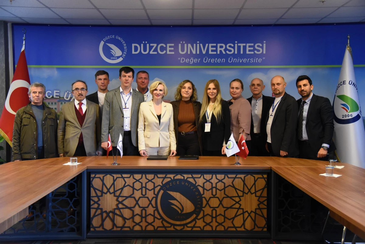 Düzce Üniversitesi ile Rusya\'daki enstitü arasında iş birliği protokolü imzalandı