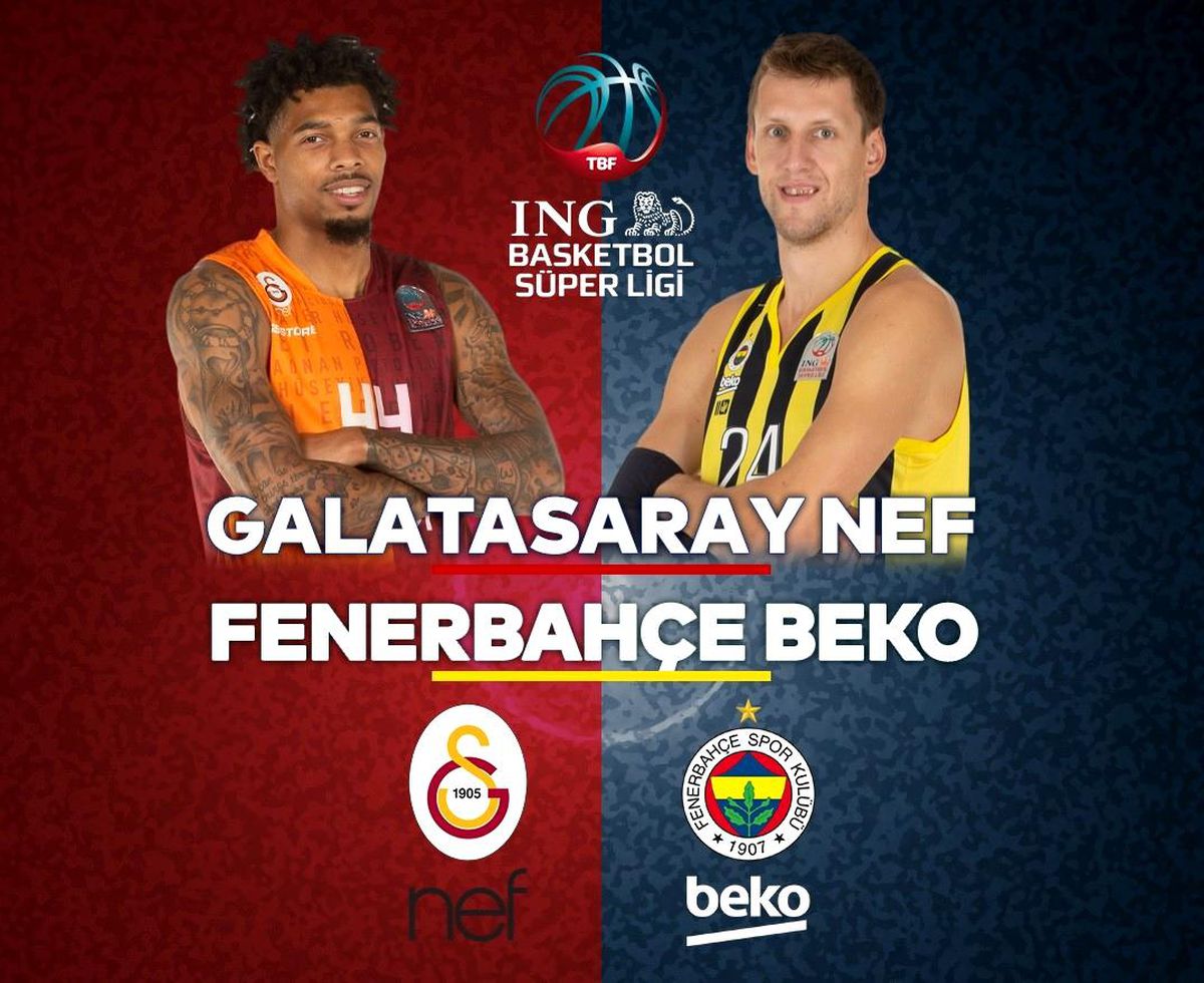 Basketbolda derbi haftası: Galatasaray NEF - Fenerbahçe Beko
