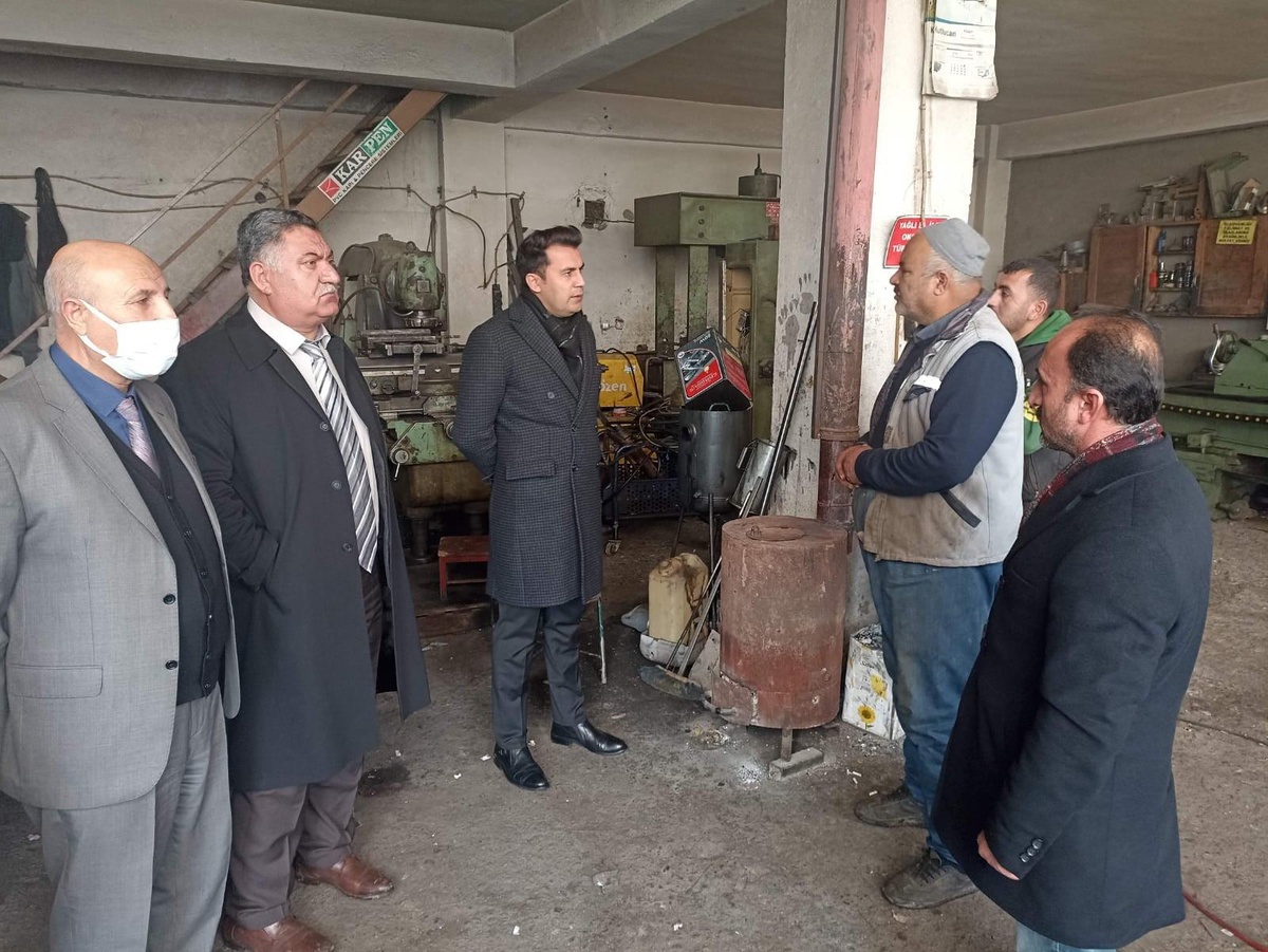 Kaymakam İlidi, sanayi esnafını ziyaret etti
