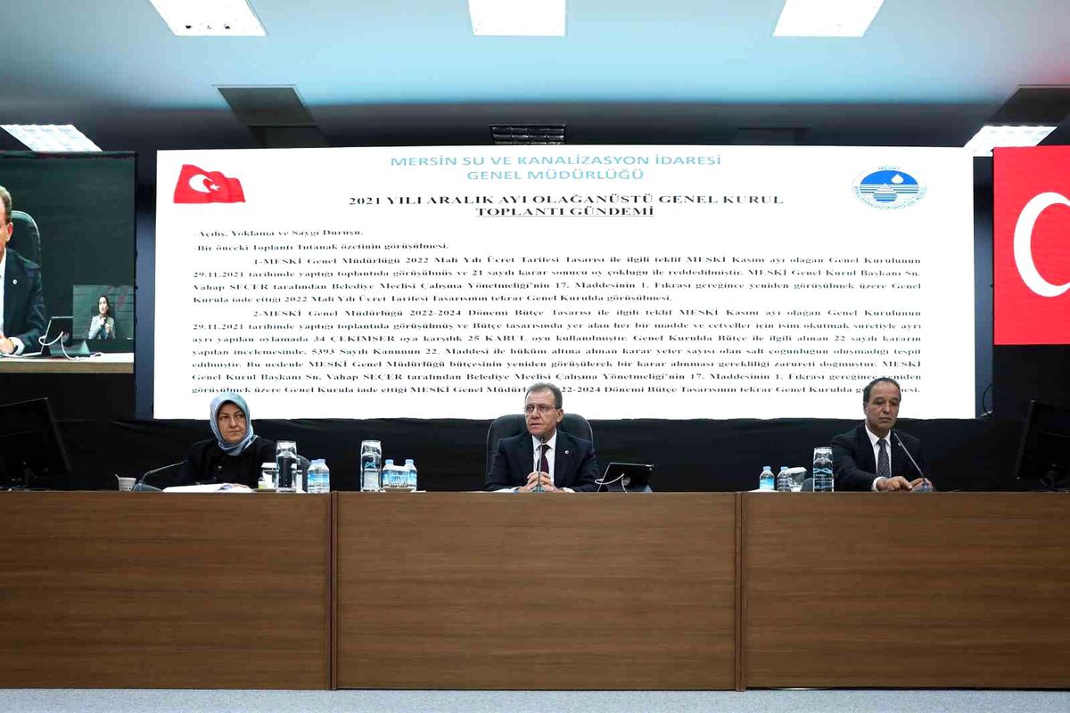 MESKİ\'nin 2022-2024 dönemi bütçesi kabul edildi