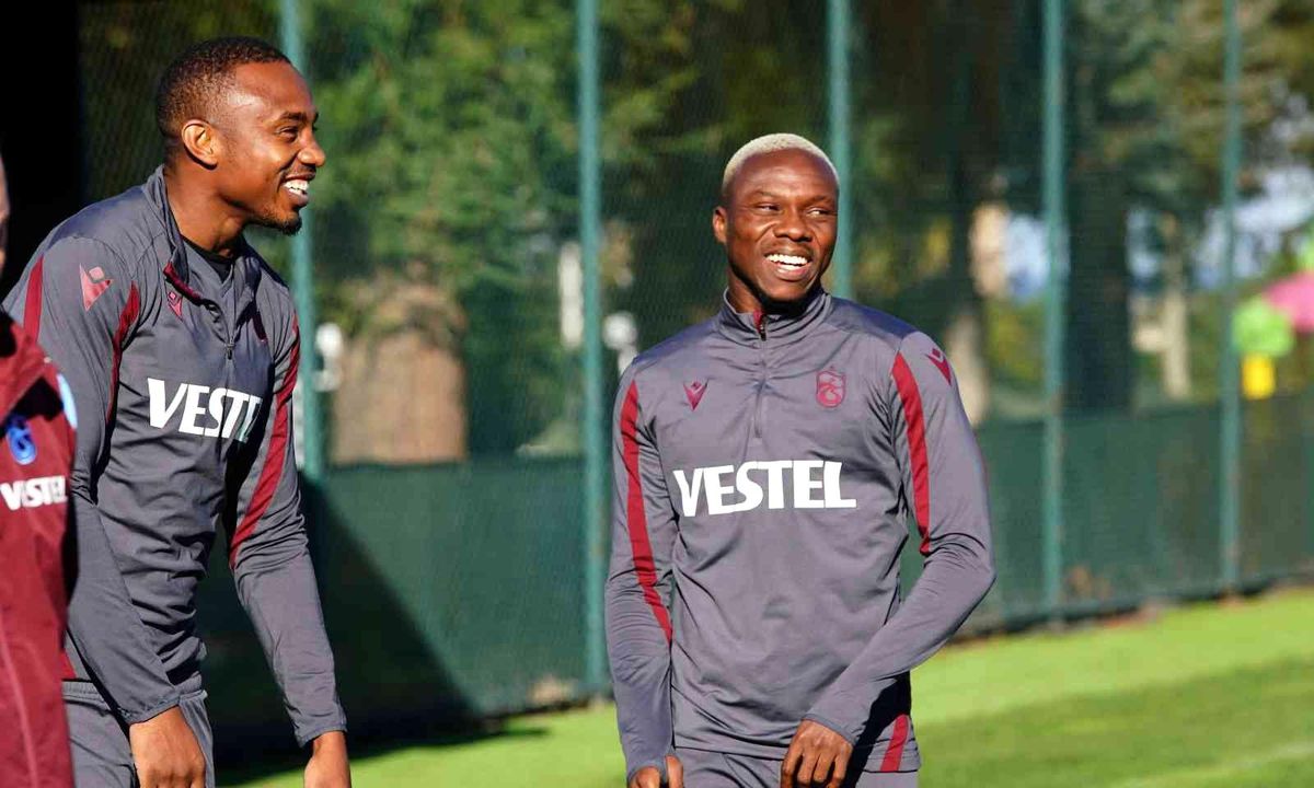 Trabzonspor\'un yeni transferi Kouassi, ilk idmanına çıktı