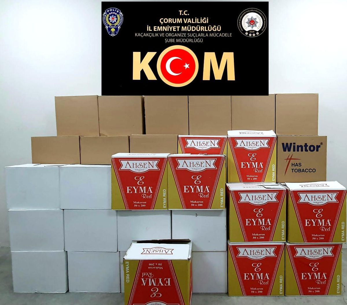 Çorum\'da kaçak sigara operasyonu