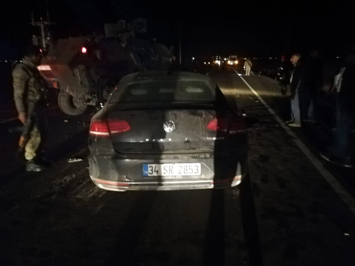 Mardin\'de otomobille askeri aracın çarpışması sonucu 6 kişi yaralandı