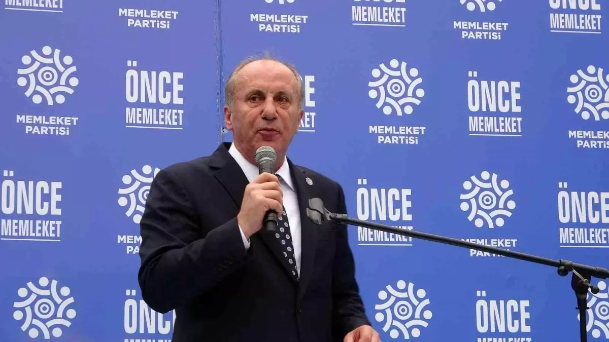 Memleket Partisi Genel Başkanı İnce eski partisi CHP'ye sert sözlerle yüklendi