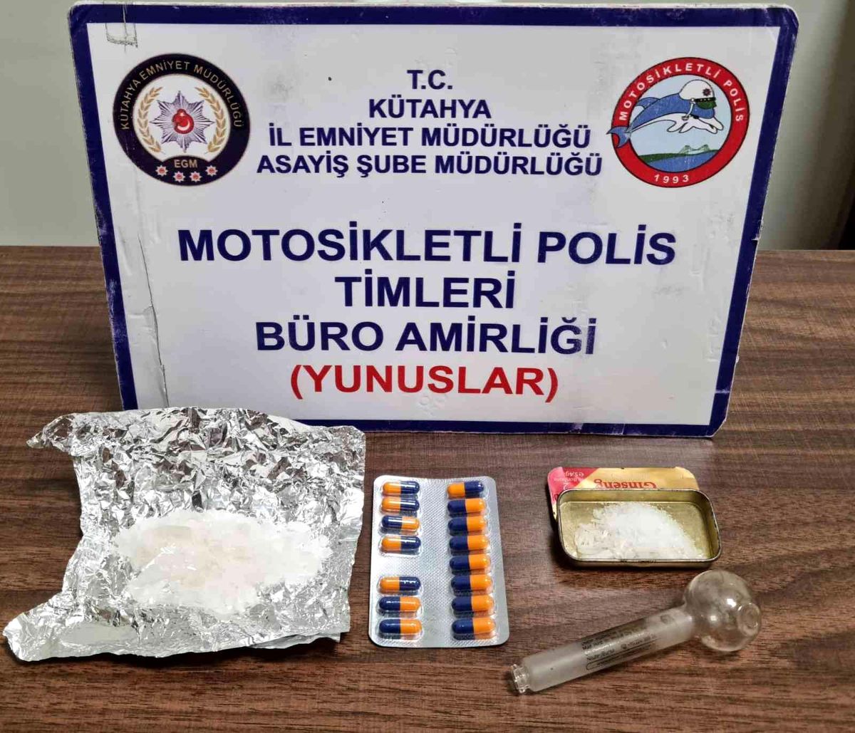 Kütahya\'da bir şahsın üzerinde uyuşturucu ele geçirildi